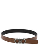 Ferragamo "Gancini" Adjustable And Reversible Belt