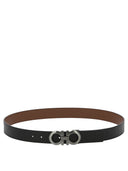 Ferragamo "Gancini" Adjustable And Reversible Belt