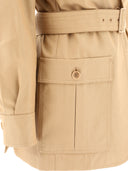Max Mara "Pacos" Water Repellent Canvas Safari Jacket