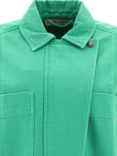 Max Mara "Arturo" Cotton Drill Cropped Jacket