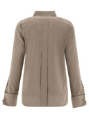 Max Mara "Candia" Classic Silk Canvas Shirt