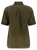 Max Mara "Acanto" Organza Shirt With Logo