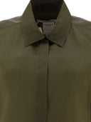 Max Mara "Acanto" Organza Shirt With Logo