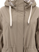 Brunello Cucinelli Resistente all'acqua TaffetA con cappuccio con cappuccio con Monili