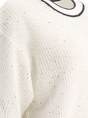 Brunello Cucinelli Linen Sweater With Sequins