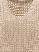 Brunello Cucinelli Dazzling Net Knit Top