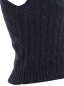Brunello Cucinelli Dazzling Cables Knit Top
