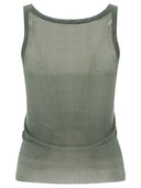 Max Mara "Bastia" Ribbed Silk Tank Top