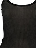 Max Mara "Bastia" Ribbed Silk Tank Top