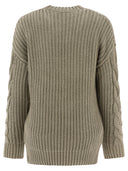 Max Mara "Acciaio" Cable Knit Sweater