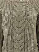 Max Mara "Acciaio" Cable Knit Sweater