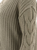 Max Mara "Acciaio" Cable Knit Sweater