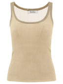 Max Mara "Bastia" Ribbed Silk Tank Top
