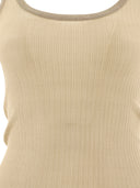 Max Mara "Bastia" Ribbed Silk Tank Top