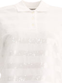 Brunello Cucinelli Cotton Piqué Polo Shirt With Dazzling Stripes