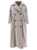 Brunello Cucinelli Techno Canvas Coat With Shiny Details