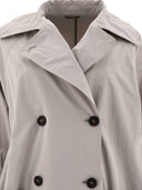 Brunello Cucinelli Techno Canvas Coat With Shiny Details