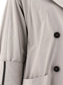 Brunello Cucinelli Techno Canvas Coat With Shiny Details