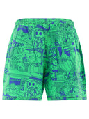 Junya Watanabe Man "Junya Watanabe x Mies Livin" gedruckte Shorts
