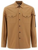Alexander Mc Queen Overshirt Jacket With Logo Detail