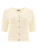 Ganni Pointelle Cardigan