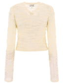 Ganni Alpaca And Mohair Boucle Cardigan