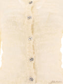 Ganni Alpaca And Mohair Boucle Cardigan