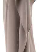 Max Mara Pianoforte "Bora" One Shoulder Crêpe De Chine Dress