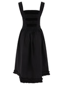 Ganni Poplin Smock Midi Dress