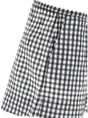 Ganni "Seersucker Check" Shorts