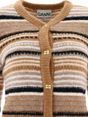 Ganni Striped Cardigan