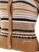 Ganni Striped Cardigan