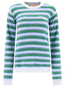 Marni gestreiften Mohair -Pullover