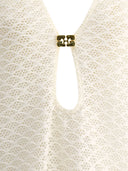Ganni Mesh Lace Dress