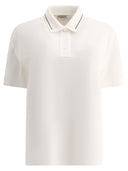 Brunello Cucinelli Piquet Polo Shirt With Monili