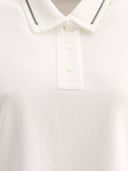 Brunello Cucinelli Piquet Polo Shirt With Monili