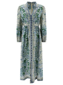 Zimmermann "Ottie Plunge" Midi Dress