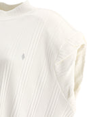 The Attico "Laurie" T Shirt With Padded Shoulders