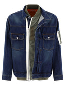 Sacai "Denim X Nylon" Twill Jacket