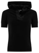 Alaïa Pique 니트 후드 탑