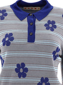 Marni "Striped Flowers" Polo Shirt