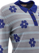 Marni "Striped Flowers" Polo Shirt