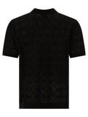 Beams Plus Zip Knit Mesh Polo Shirt