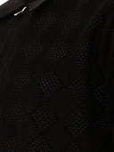 Beams Plus Zip Knit Mesh Polo Shirt