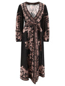 Zimmermann "Waverly Wrap" Midi Dress