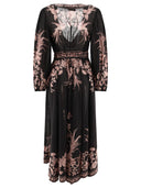 Zimmermann "Waverly Wrap" Midi Dress