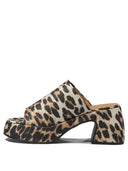 Ganni Leopard Sandals