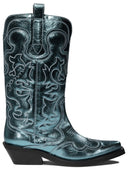 Ganni Western Embroidered Boots