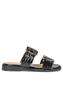 Ganni "Buckle Two Strap" Sandals