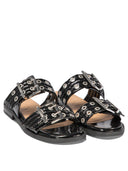 Ganni "Buckle Two Strap" Sandals